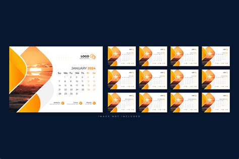 2024 Desk Calendar Design Template Graphic By Creative Pixa · Creative
