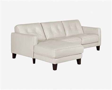 Gregata Leather Sectional Left Chaise Scandinavian Style Living Room