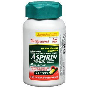 Aspirin can help prevent a 2nd heart attack. Amazon.com: Walgreens Aspirin Low Dose Enteric Coated ...