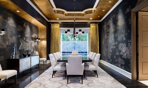 Gold Walls Living Room Home Design Ideas
