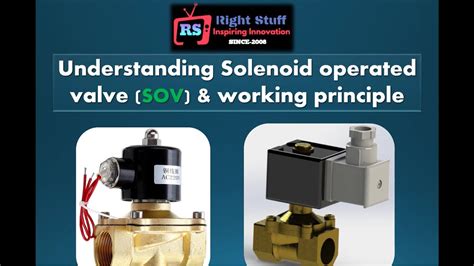 How Solenoid Valves Work And Sov Working Principle Youtube