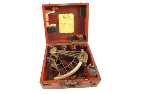 a mahogany cased sextant by andrew christie glasgow 1912 certificate