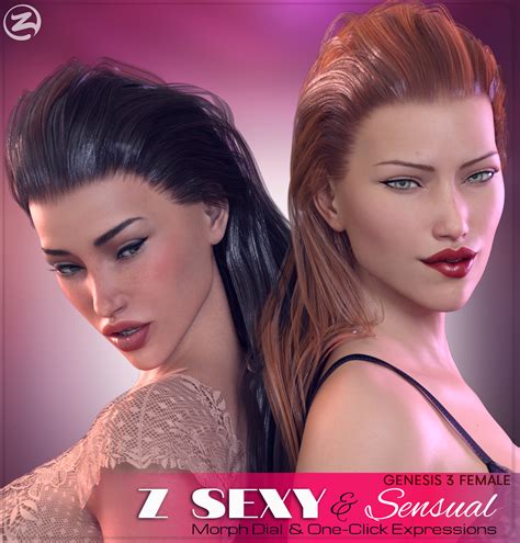 Z Sexy And Sensual Morph Dial And One Click Expressions For The Genesis 3 Females 3d Figure Assets