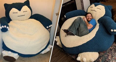 Snorlax Plush Giant Snorlax Bean Bag Chair Unstuffed Snorlax Plush Toy