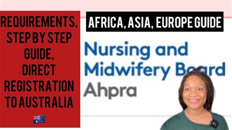 Australia Nursing Council Direct Registration For Oversea Nursesmidwives Nmba Ahpra Youtube