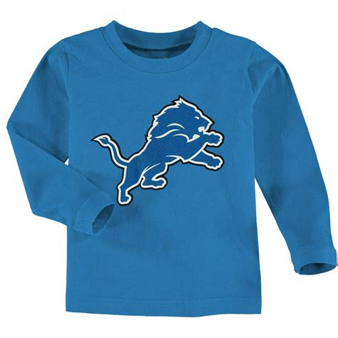 Detroit Lions Toddler Team Logo Long Sleeve T Shirt Light Blue