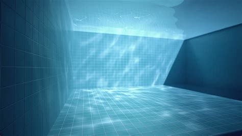 Underwater Shot Of An Empty Swimming Pool Stock Footage Video 1731814
