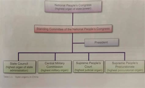 1 Understanding The Chinese Political System Diagram Quizlet