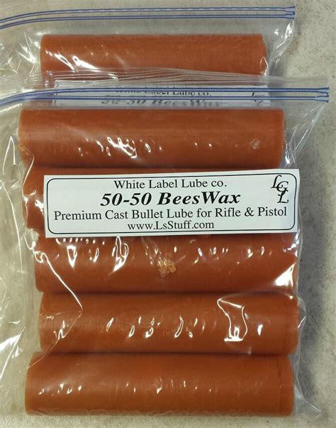 10 Stick 50 50 Beeswax Cast Bullet Lube White Label Lube Free Shipping