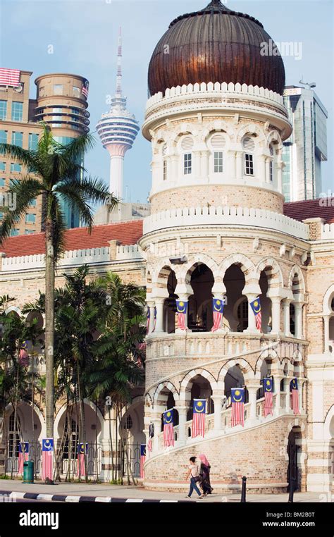 Kl Tower And Sultan Abdul Samad Building Merdeka Square Kuala Lumpur