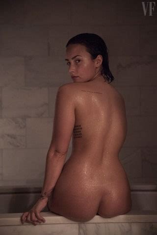 Demi Lovatos Spontaneous Nude Makeup Free Photo Shoot Vanity Fair