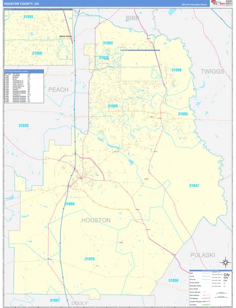Maps Of Houston County Georgia