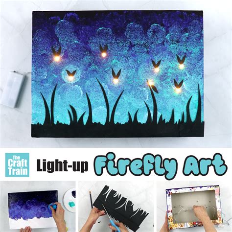 Diy Firefly Art Project The Craft Train