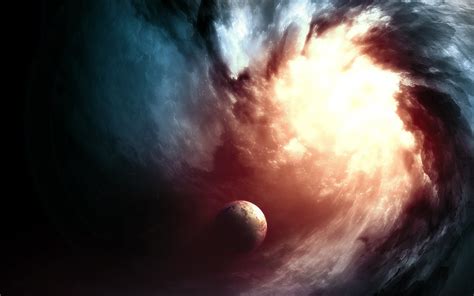 Wallpaper Sunlight Digital Art Planet Space Art Nebula Universe