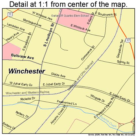 Winchester Virginia Street Map 5186720