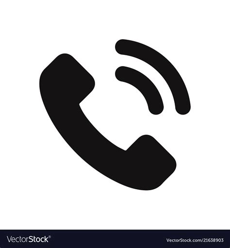 Telephone Call Icon Royalty Free Vector Image Vectorstock