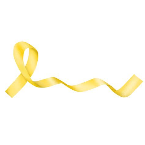 Cancer Awareness Month Hd Transparent Shining Golden Ribbon For