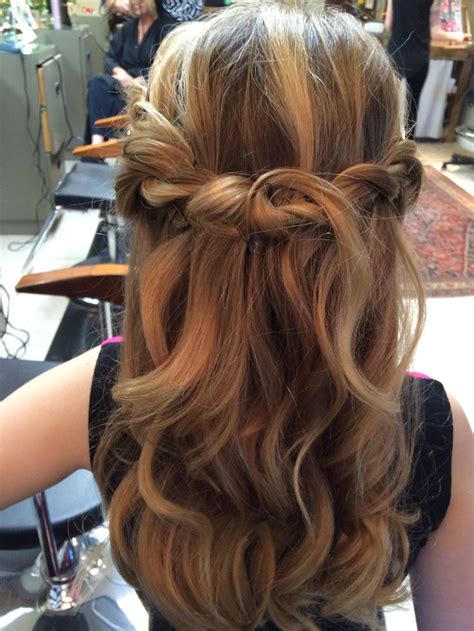 Daughter S Hair For The Father Daughter Dance Dance Hairstyles Father Daughter Dance Hair