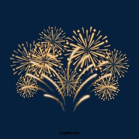 Celebration Fireworks Hd Transparent Festive Celebration Golden