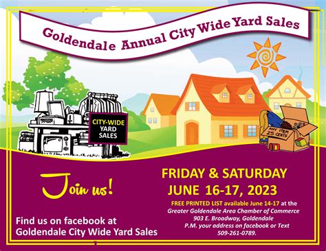 2024 Goldendale City Wide Yard Sales - Goldendale Chamber