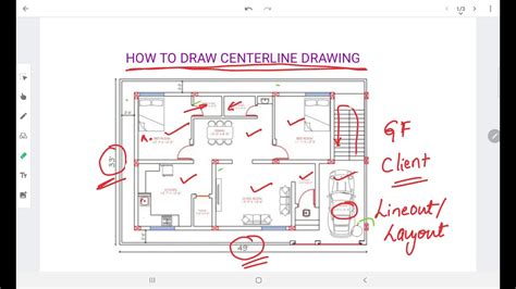 How To Prepare Centerline Drawing Youtube