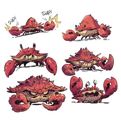 Derek Laufman On Twitter Had Fun Doing These Crab Designs And