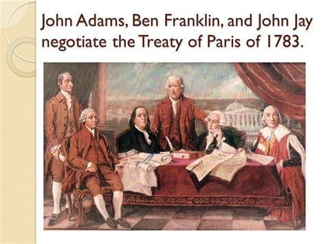 Treaty Of Paris 1783 Painting At Explore