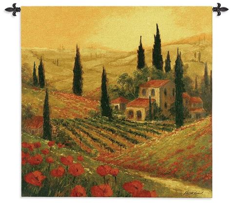 53x53 Poppies Of Toscano Tuscany Italy Italian Europe Villa Etsy