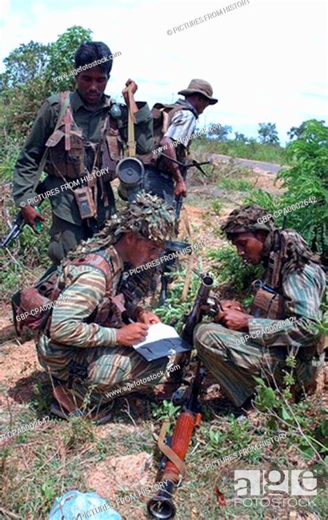 Sri Lanka Liberation Tigers Of Tamil Eelam Ltte Soldiers Examine