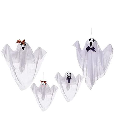 JOYIN Pack Lighted Halloween Hanging Ghosts Skeleton Grim Reapers With LED Eyes Scary