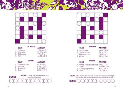 Pocket Posh Jumble Crosswords 3 100 Puzzles By The Puzzle Society