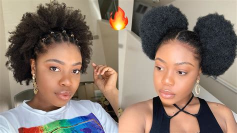 Just because your daughter doesn't have long hair yet doesn't mean that you can't be creative. 8 Easy & Simple 4C Natural Hairstyles (How to style 4c ...