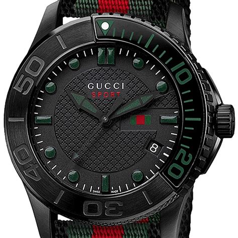 Gucci G Timeless Sport Web Nylon Mens Watch Ya126229