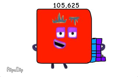 Numberblocks 105625 A 325 By 325 Square Youtube