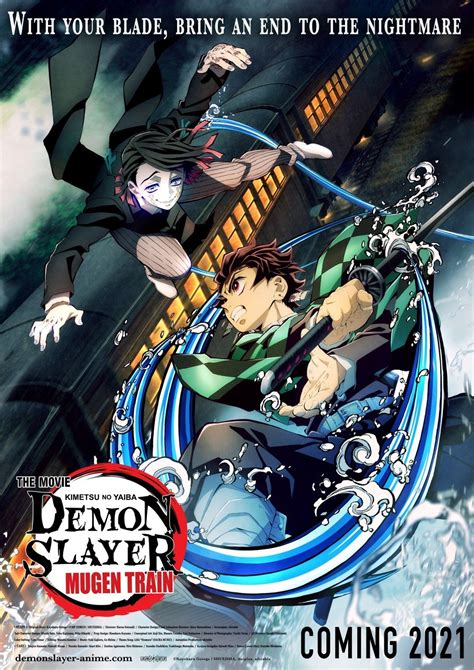 Affiche Du Film Demon Slayer Kimetsu No Yaiba Le Film Le Train De