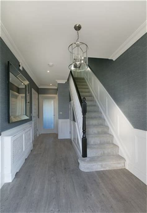 Painting a concrete floor is one way to change the look and feel of a room or spruce up an older, worn concrete floor. Grey Floor and Walls | Grey flooring, Stair decor, Grey ...