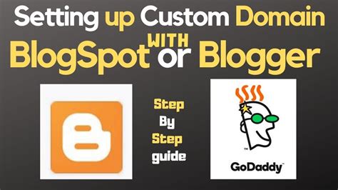 How To Add Godaddy Custom Domain With Blogger Blogspot Step By Step