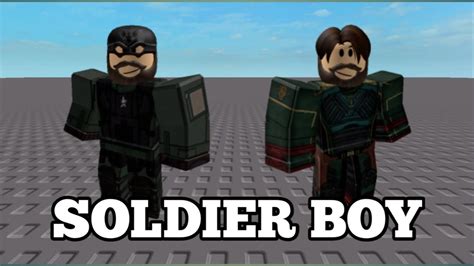 How To Make Soldier Boy In Roblox Youtube