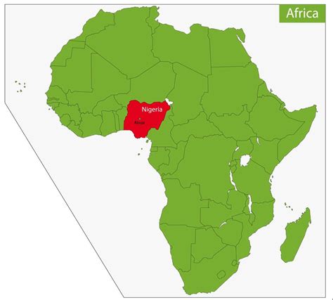Nigeria Africa Map