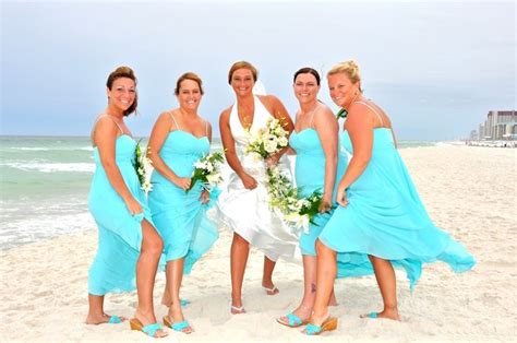 Beach Bridal Party Bridesmaid Dresses Wedding Bridesmaids Beach Bridal