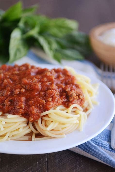 The Best Homemade Spaghetti Sauce Made From Scratch Mels Kitchen Cafe