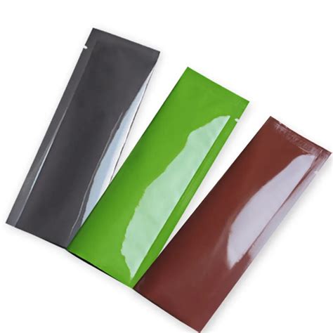 1000pcslot Wholesale 5x15cm Open Top Mylar Foil Packaging Bag Aluminum