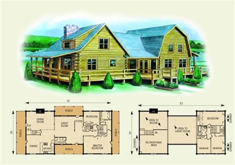 5 Bedroom Log Cabin Floor Plans Floorplansclick