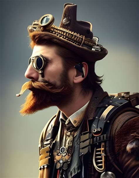 Steampunk Moustache Men V1 Ai Generated Artwork Nightcafe Creator