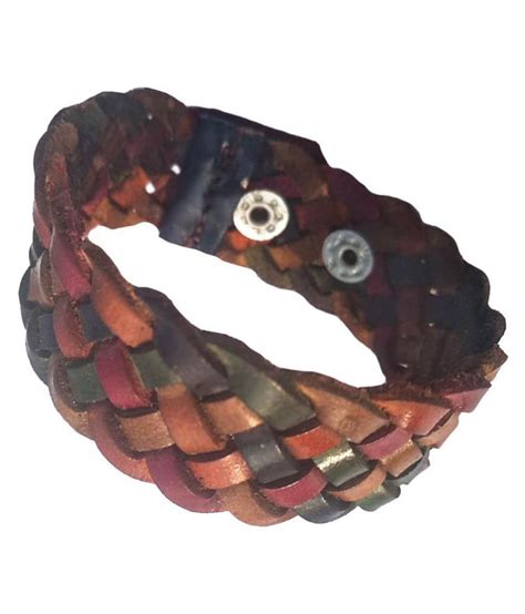 Forever99 Multi Faux Leather Bracelets Buy Online At Low Price In