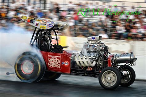 The Winged Express Doing A High Speed Burnout Drag Racing Racing