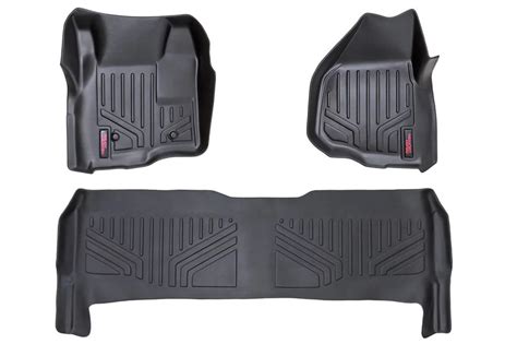 11 16 F250 And F350 Crew Cab Bucket Seats Rough Country Floor Mats M 51223