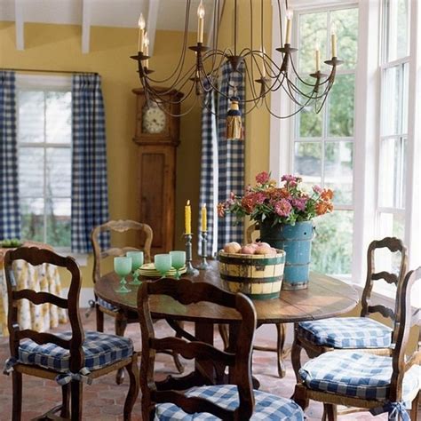 Blue And Gold Country Dining Room French Country Pinterest