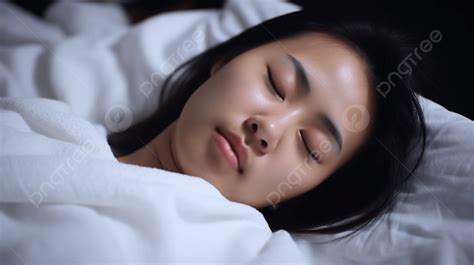 شابة آسيوية نائمة في بطانية بيضاء امرأة تنام مع نزلة برد سوء الحالة