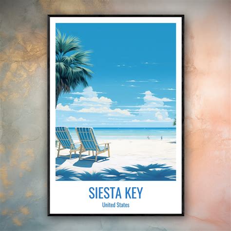 Siesta Key Poster Siesta Key Wall Art Siesta Key Home Decor Etsy